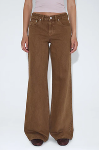 Dr Denim Rhue Low Wide Washed Teak - The Mercantile London