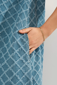 Numph Emilia Medium Blue Denim Dress - The Mercantile London