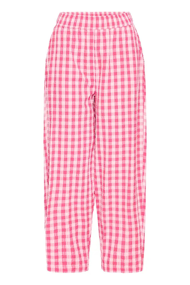 ICHI Felica Pink Berry Trousers - The Mercantile London