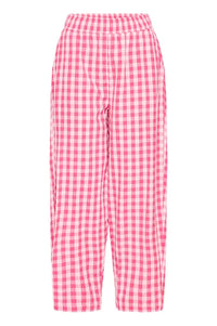 ICHI Felica Pink Berry Trousers - The Mercantile London