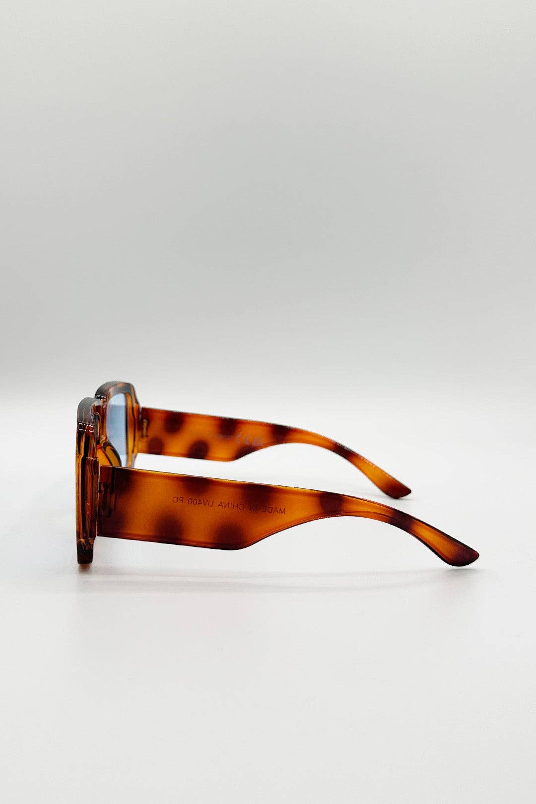 AFA Collective Oversized Square Brown Stripe Sunglasses