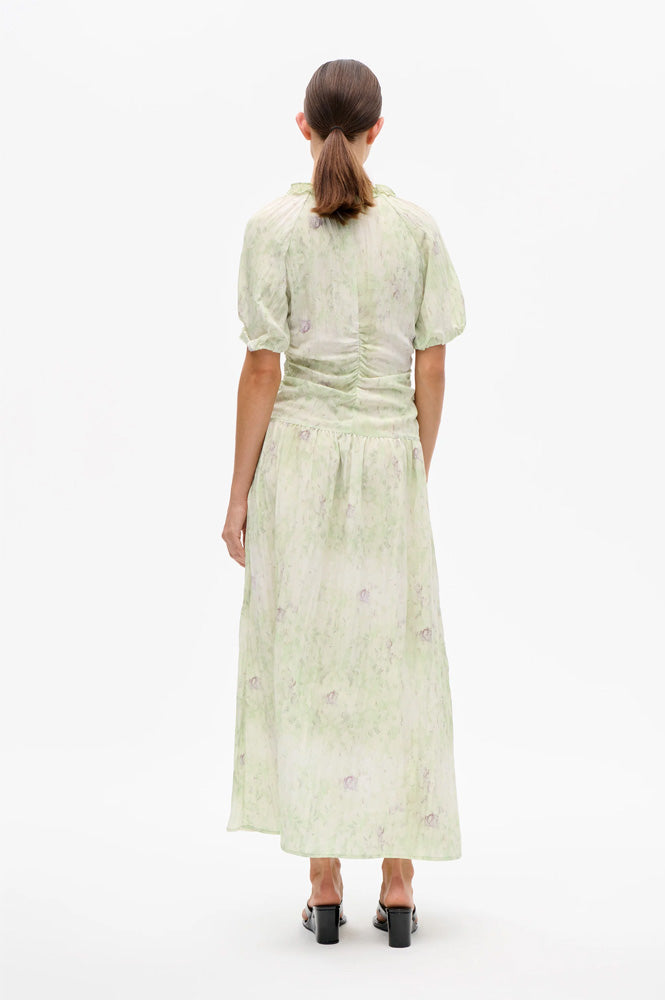 Baum Und Pferdgarten Abelline Distorted Green Dress - The Mercantile London