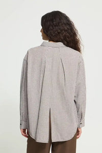 ICHI Feja Chicory Coffee Check Shirt