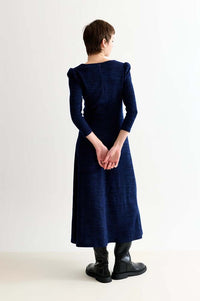 Louche Moa Navy Marl Dress - The Mercantile London