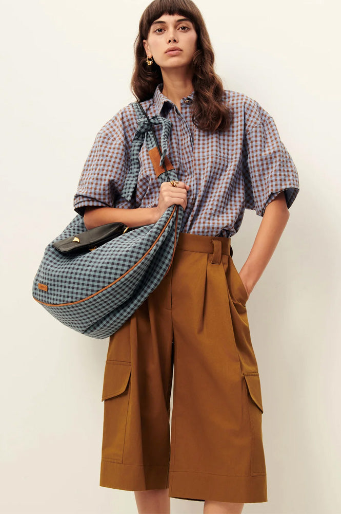 Sessùn Florentina Amberazul Checked Shirt