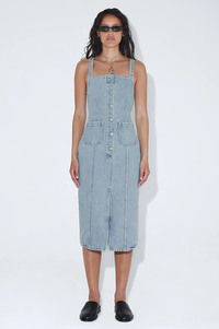 Dr Denim Nia Dress Drift Light Retro - The Mercantile London