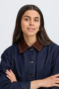 Fransa Leslie Dark Denim Jacket