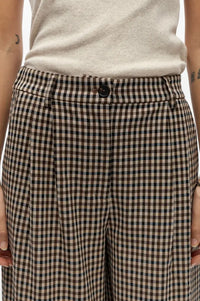 Object Senna Hummus Check Barrel Leg Trousers