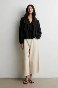 Second Female Reece Egret Cropped Jeans