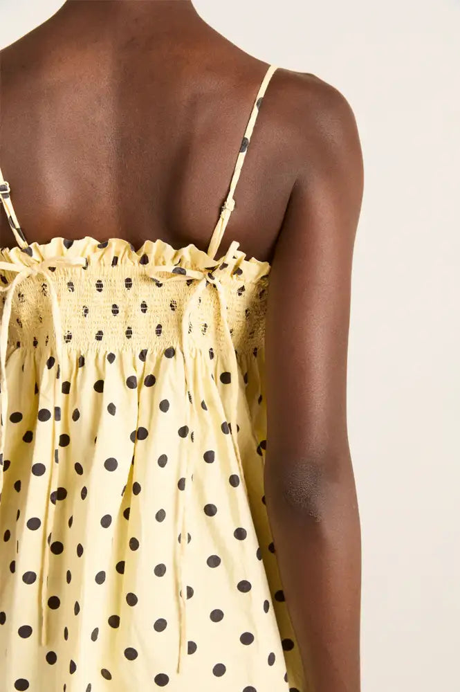 Damson Madder Lilo Butter Spot Mini Dress & Skirt