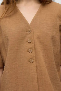 Object Mathilde Rini Toasted Coconut Blouse - The Mercantile London
