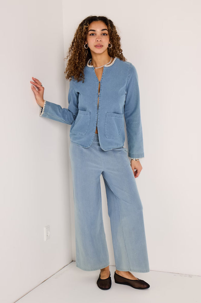 ICHI Kate Denim Trousers - The Mercantile London