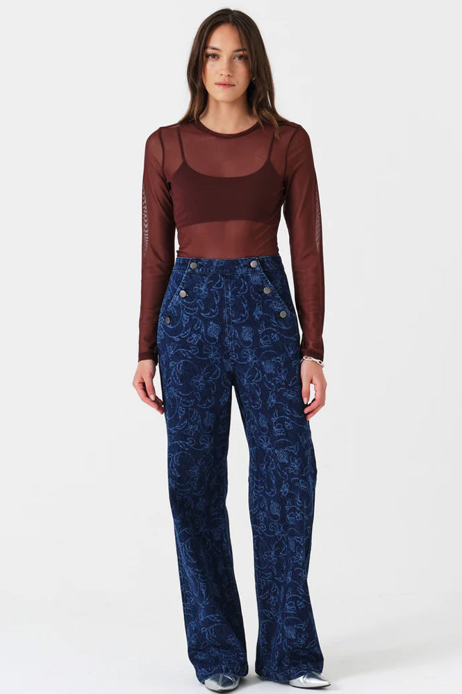 Seventy + Mochi Margot Baroque Nightfall Jeans - The Mercantile London