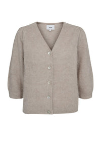 Numph Suri Brushed Chateau Grey Cardigan - The Mercantile London