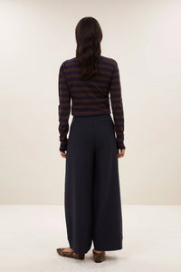 By-Bar Leya Coffee Bean Big Stripe Top