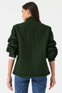 Seventy + Mochi Pablo Quilted Dark Pine Jacket - The Mercantile London