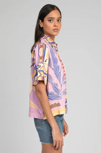 An'ge Shanone Patchwork Printed Shirt - The Mercantile London