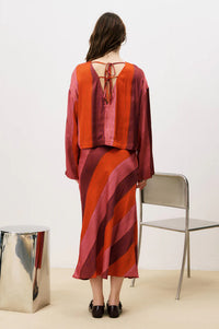 FRNCH Chaka Striped Red Top - The Mercantile London