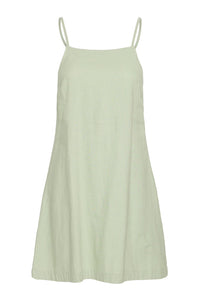 ICHI Linno Sage Mini Dress - The Mercantile London