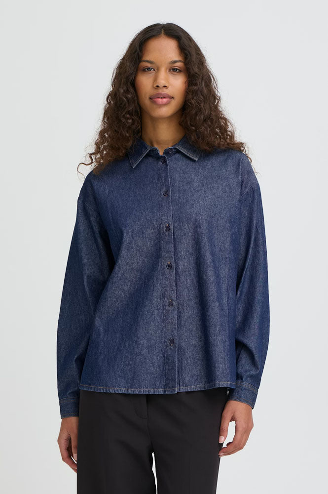 ICHI Archer Indigo Shirt