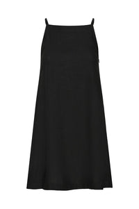 ICHI Linno Black Mini Dress - The Mercantile London