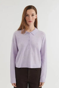 Basic Apparel Violet Tulip Knitted Polo