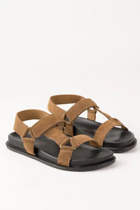 Biba Rivington Tan Suede Sandals