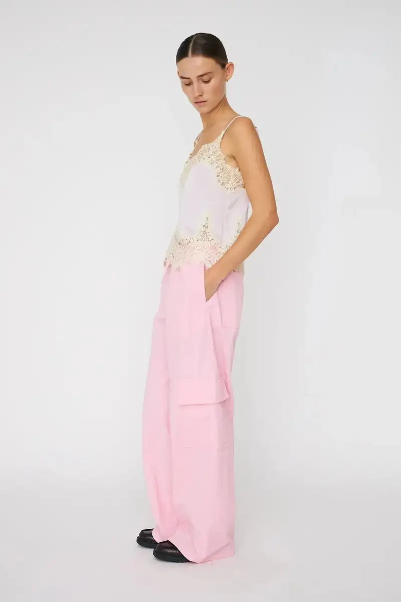 Stella Nova Light Purple Delicate Lace Top - The Mercantile London