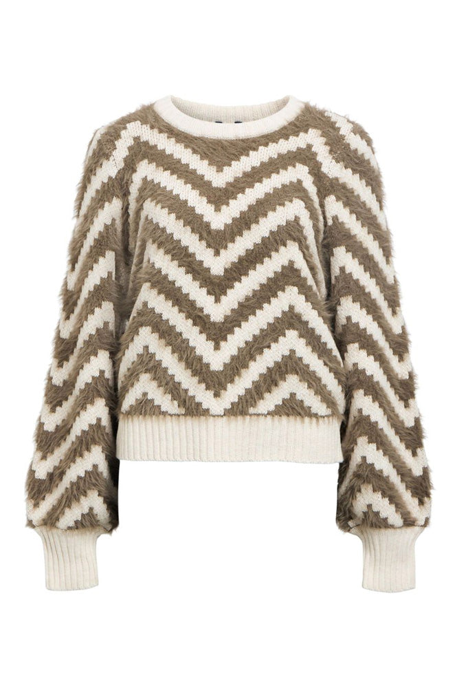 Object Hollow Morel Chevron Jumper - The Mercantile London