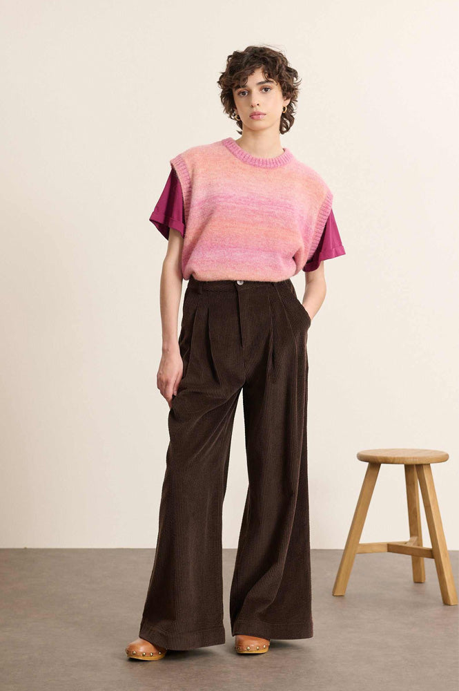 Garance Voltaire Brown Corduroy Trousers - The Mercantile London