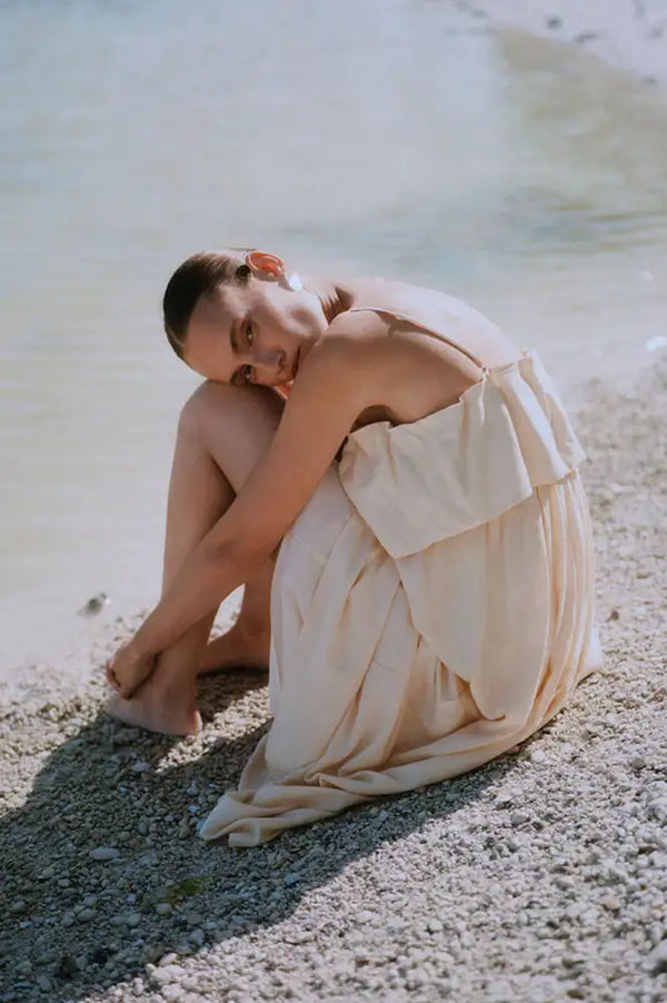 Second Female Aie Alabaster Gleam Dress - The Mercantile London