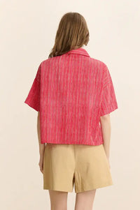 Garance Celine Rose Stripe Shirt - The Mercantile London