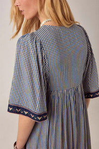 Maison Hotel Augusta Gingham Bloom Dress - The Mercantile London