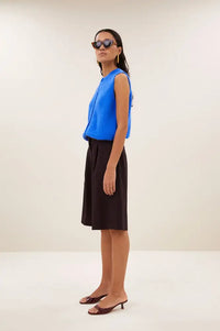 By-Bar Meya Spencer Electric Blue Knitted Vest