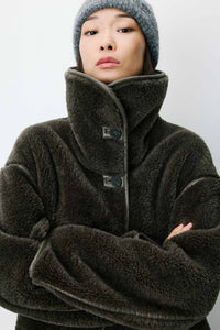 Grace & Mila Amelio Khaki Coat - The Mercantile London