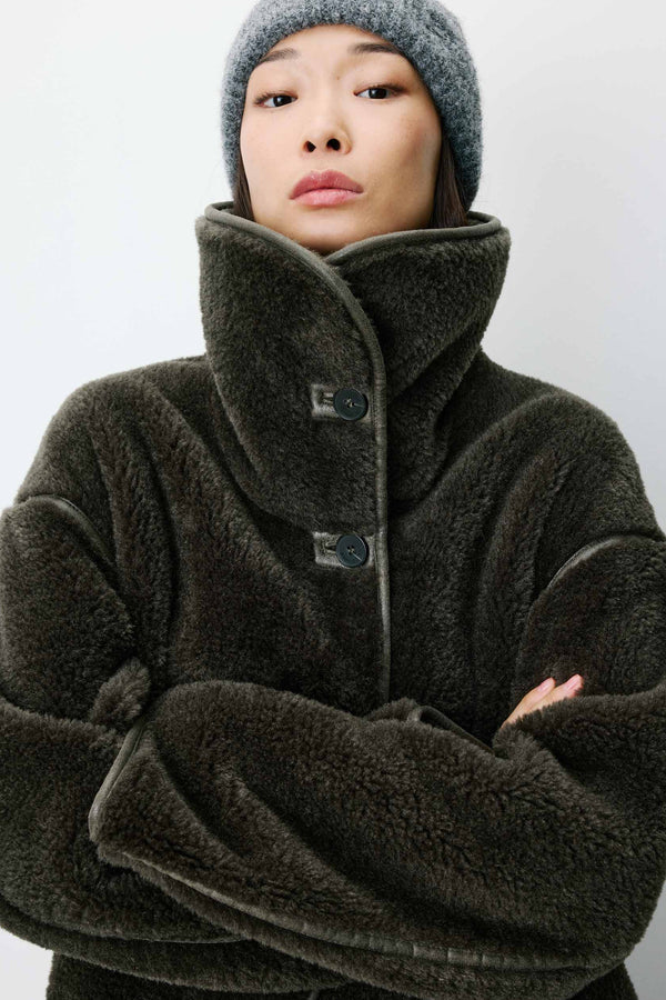 Grace & Mila Amelio Khaki Coat - The Mercantile London
