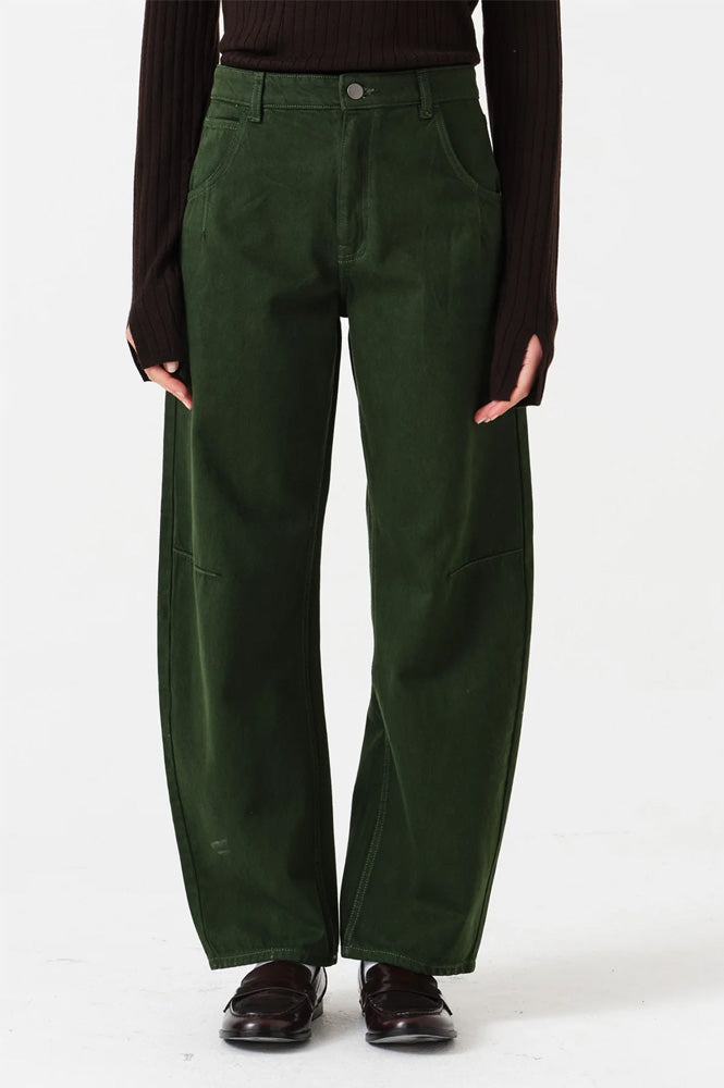 Seventy + Mochi Nina Dark Pine Barrel Leg Jeans - The Mercantile London