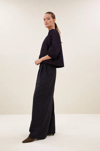 By-Bar Mauri Diamond Check Sparkle Blouse