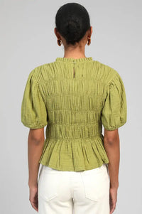 An'ge Sizaya Olive Blouse - The Mercantile London