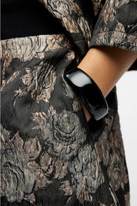 Object Juna Floral Jacquard Mini Skirt - The Mercantile London