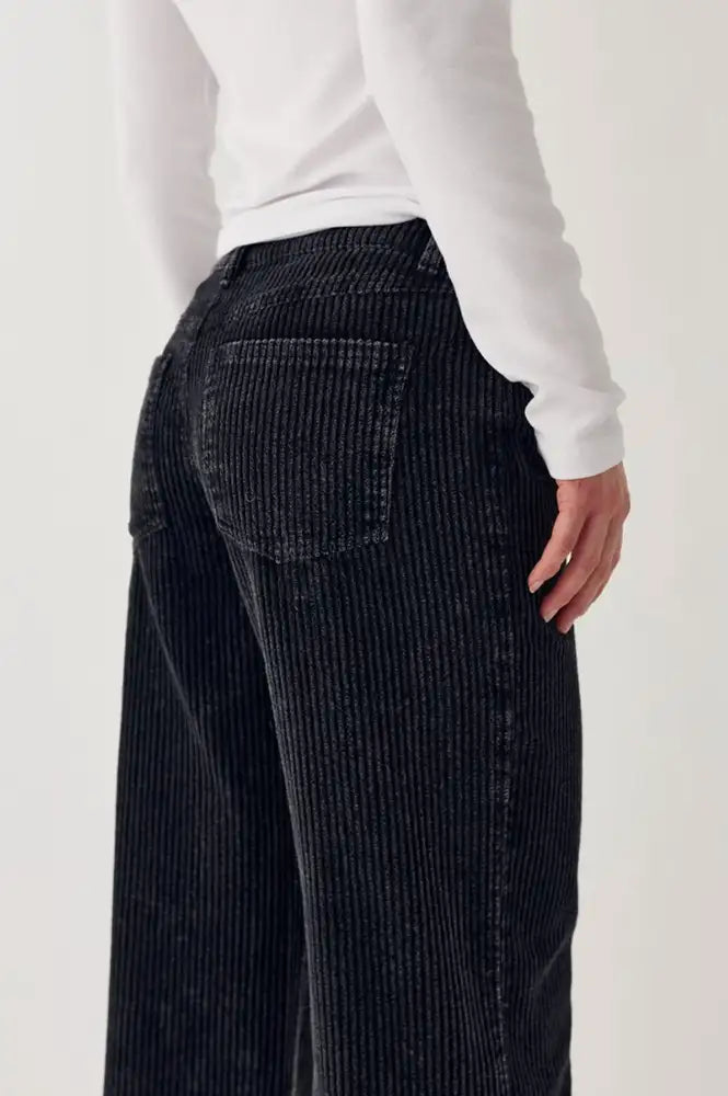 Noella Melo Black Wash Corduroy Trousers