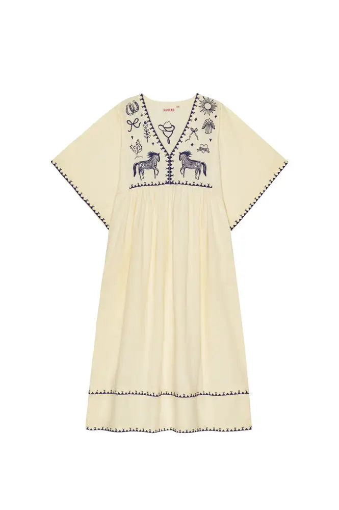 Habiba Polly Vanilla Embroidered Dress