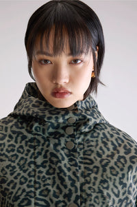 Bellerose Jenna Leopard Print Hooded Jacket - The Mercantile London
