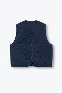 A.P Georgina Navy Reversible Vest - The Mercantile London