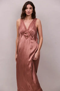 Faune Primrose Sandalwood Slip Dress - The Mercantile London