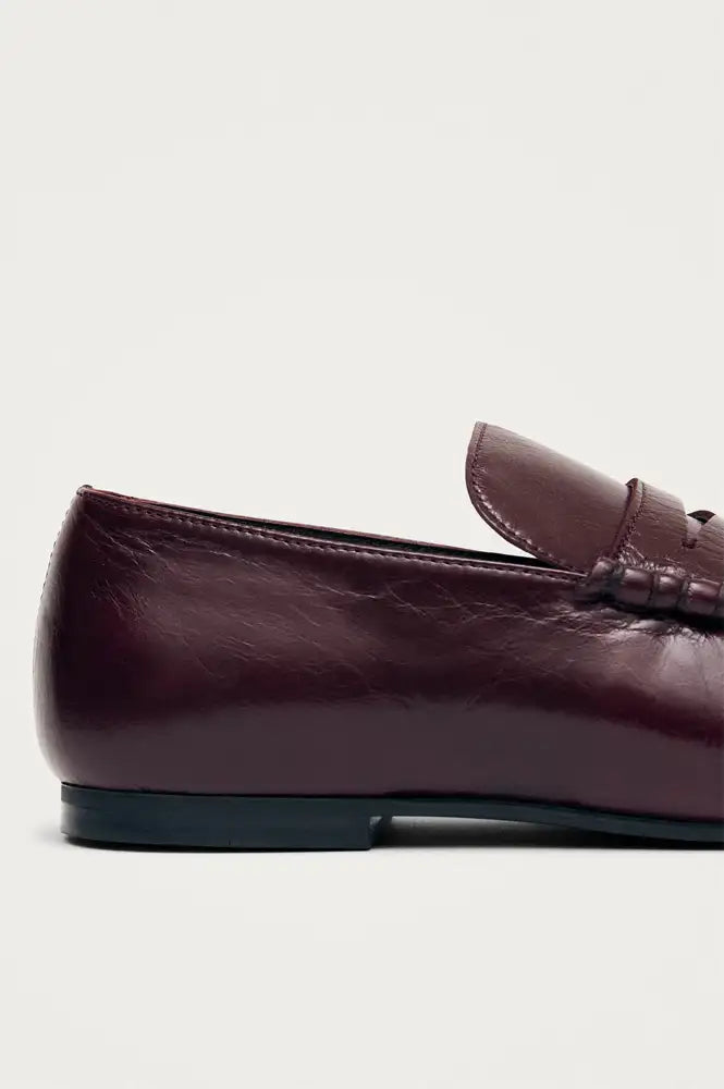 Alohas Aven Rift Burgundy Leather Loafers
