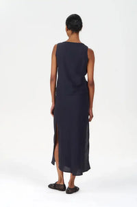 Komodo Zizi Navy Tencel Linen Top - The Mercantile London