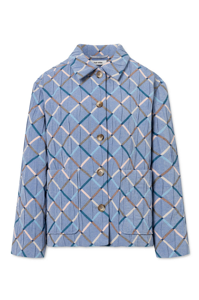 Nué Notes Presley Harlequin Blue Jacket - The Mercantile London