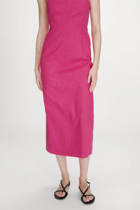 Grace & Mila Veranys Fuchsia Linen Dress - The Mercantile London