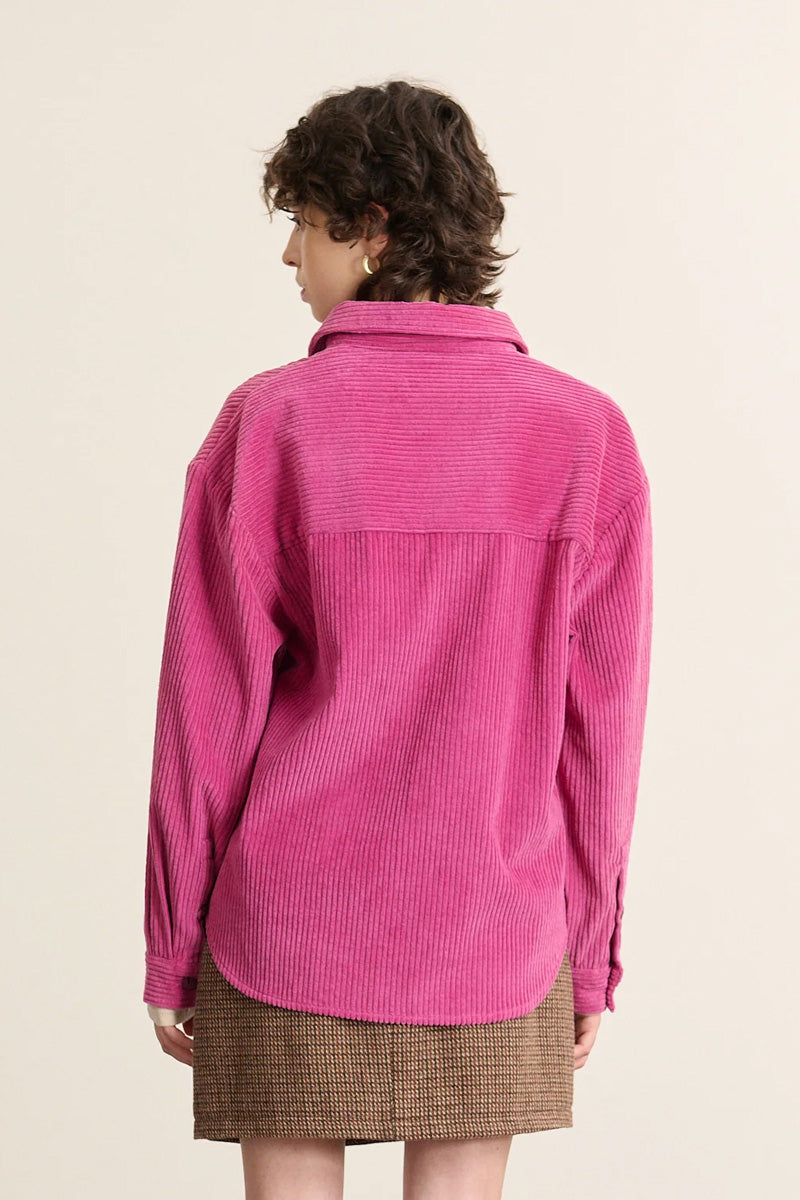 Garance Ben Bright Rose Corduroy Shirt - The Mercantile London